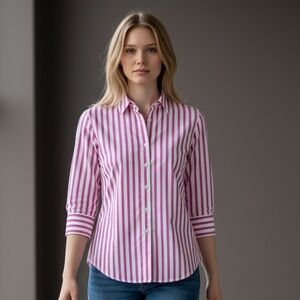 Chico’s ladies size medium, 100% cotton blouse, excellent condition, Long sleeve